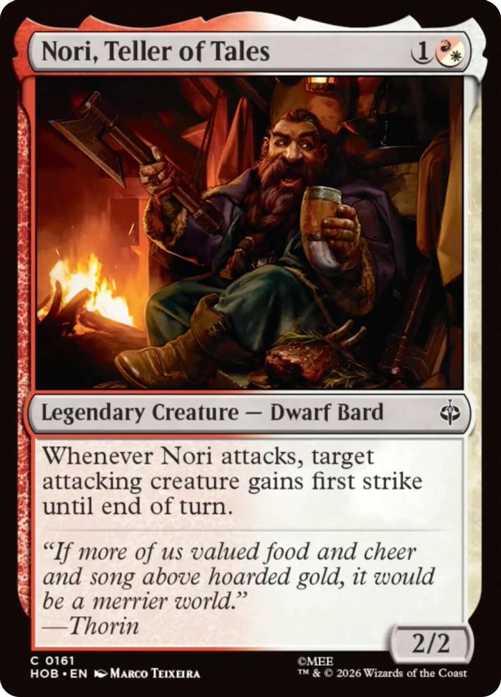 [FOIL] Nori, Teller of Tales #161 - COMMON HOB - The Hobbit