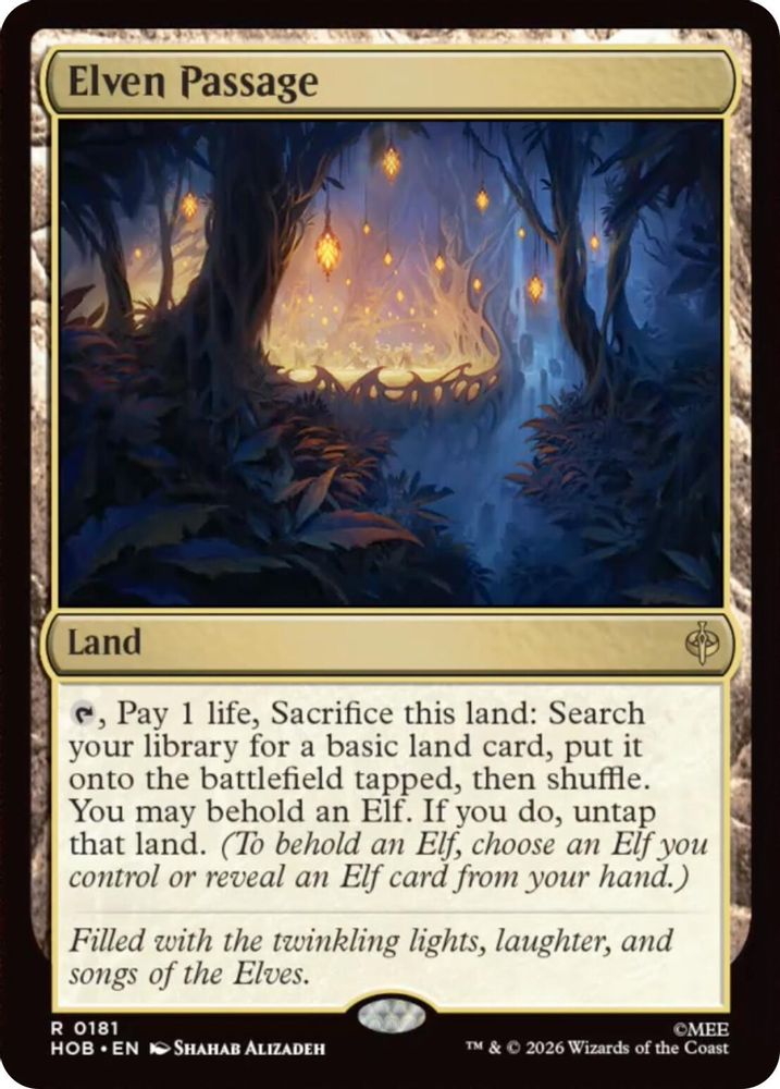 [FOIL] Elven Passage #181 - RARE HOB - The Hobbit