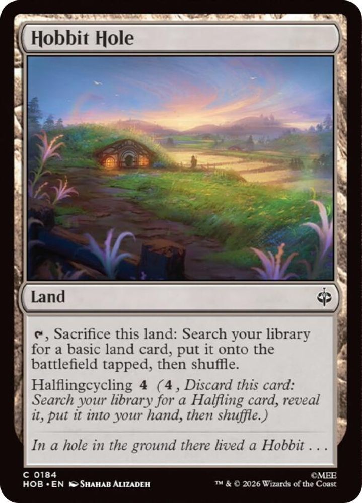 Hobbit Hole #184 - COMMON HOB - The Hobbit