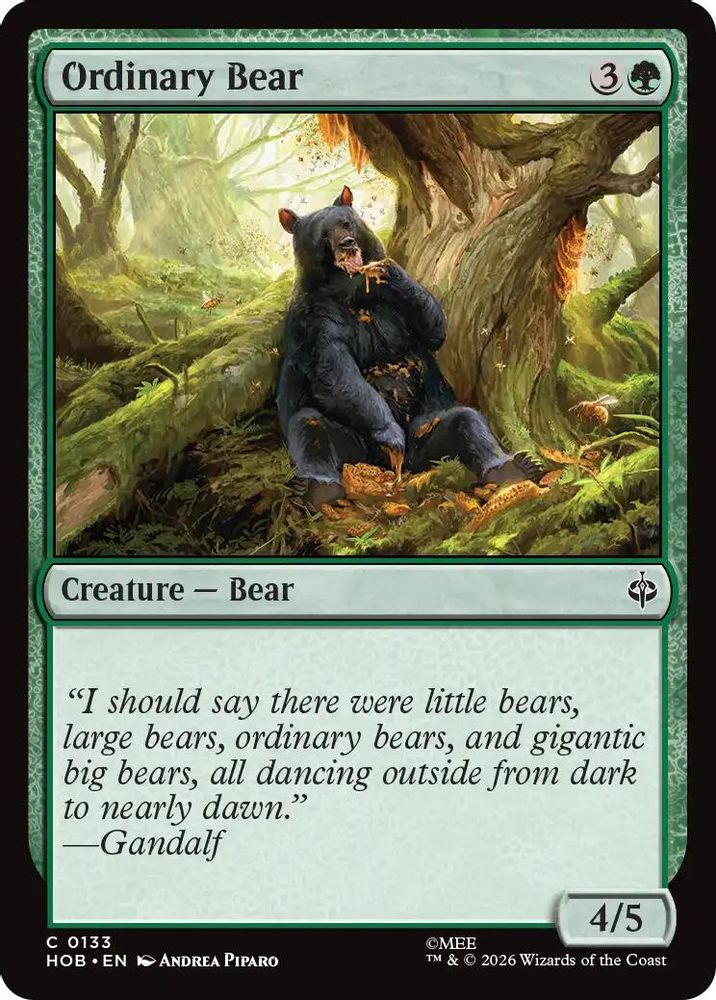 Ordinary Bear #133 - COMMON HOB - The Hobbit