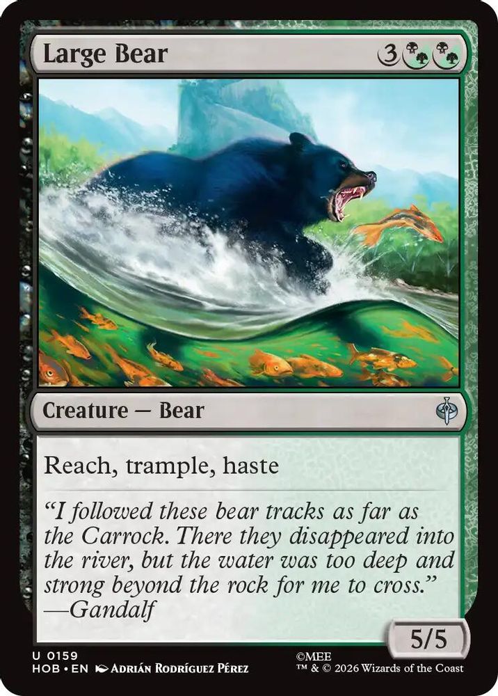 [FOIL] Large Bear #159 - UNCOMMON HOB - The Hobbit