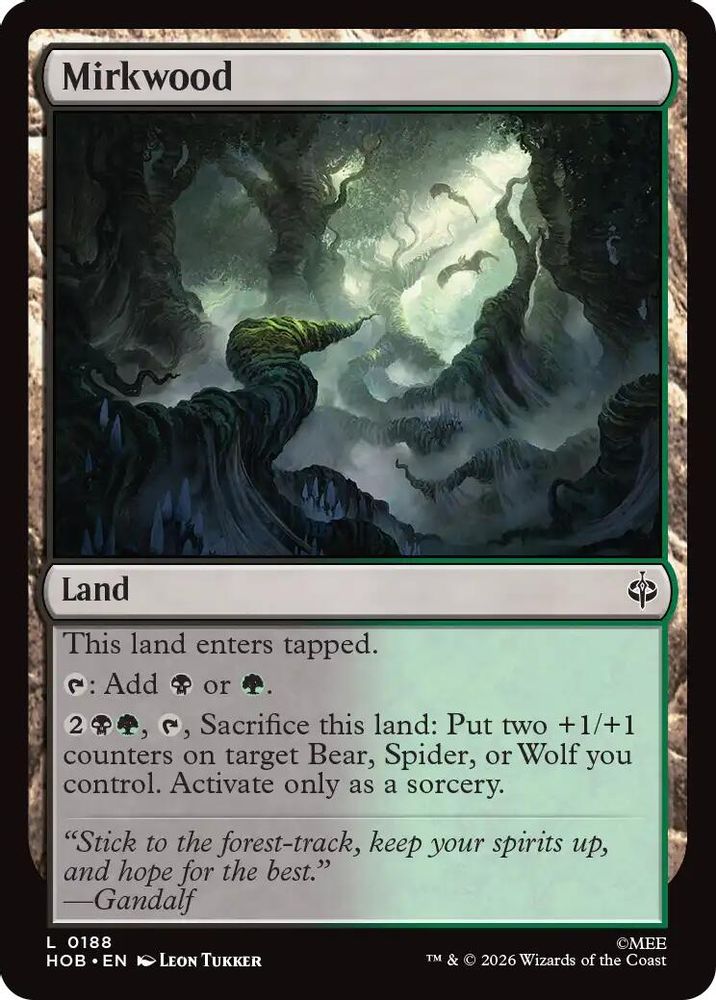 [FOIL] Mirkwood #188 - LAND HOB - The Hobbit