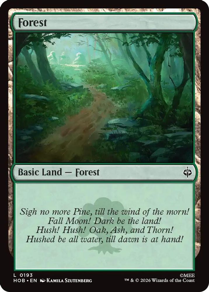 [FOIL] Forest (0193) #193 - LAND HOB - The Hobbit