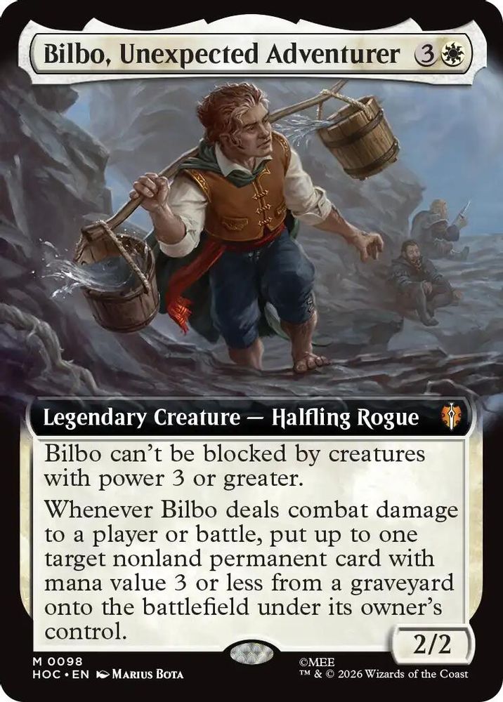 [FOIL] Bilbo, Unexpected Adventurer (Extended Art) #098 - MYTHIC HOC - The Hobbit: Eternal-Legal