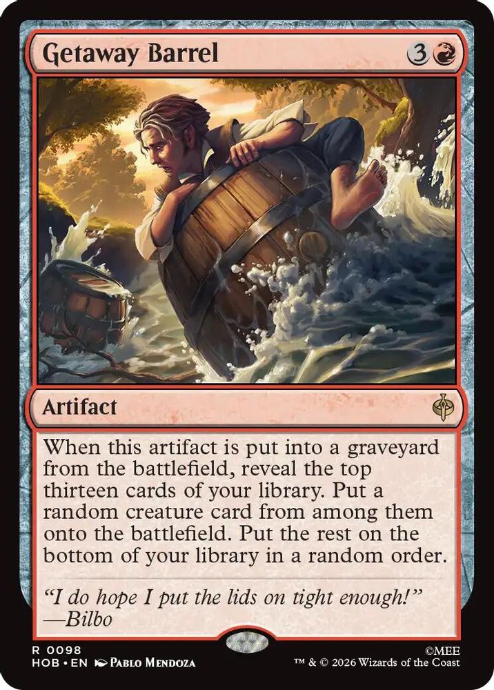 [FOIL] Getaway Barrel #098 - RARE HOB - The Hobbit