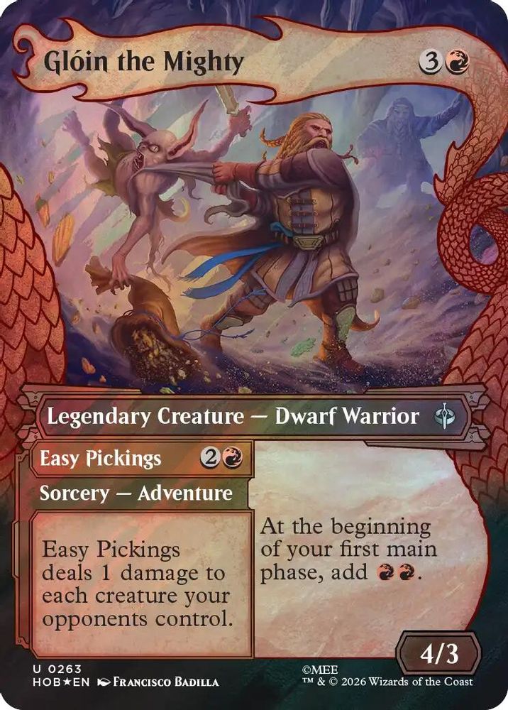 [FOIL] Gloin the Mighty (Showcase) (Surge Foil) #263 - UNCOMMON HOB - The Hobbit