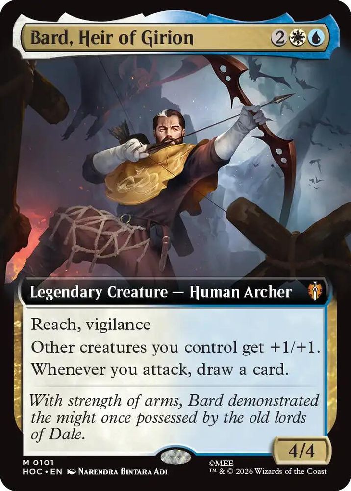 Bard, Heir of Girion (Extended Art) #101 - MYTHIC HOC - The Hobbit: Eternal-Legal