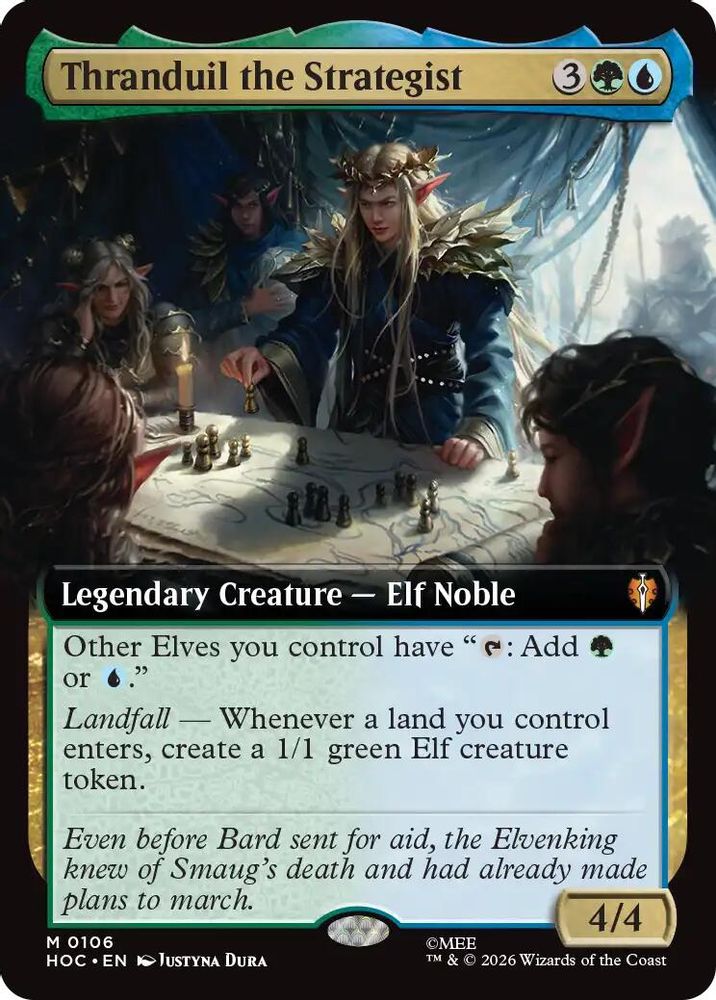 [FOIL] Thranduil the Strategist (Extended Art) #106 - MYTHIC HOC - The Hobbit: Eternal-Legal