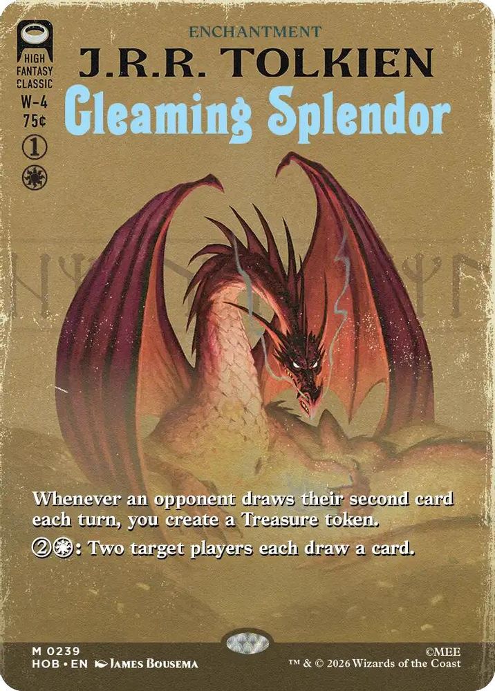 Gleaming Splendor (Borderless) #239 - MYTHIC HOB - The Hobbit