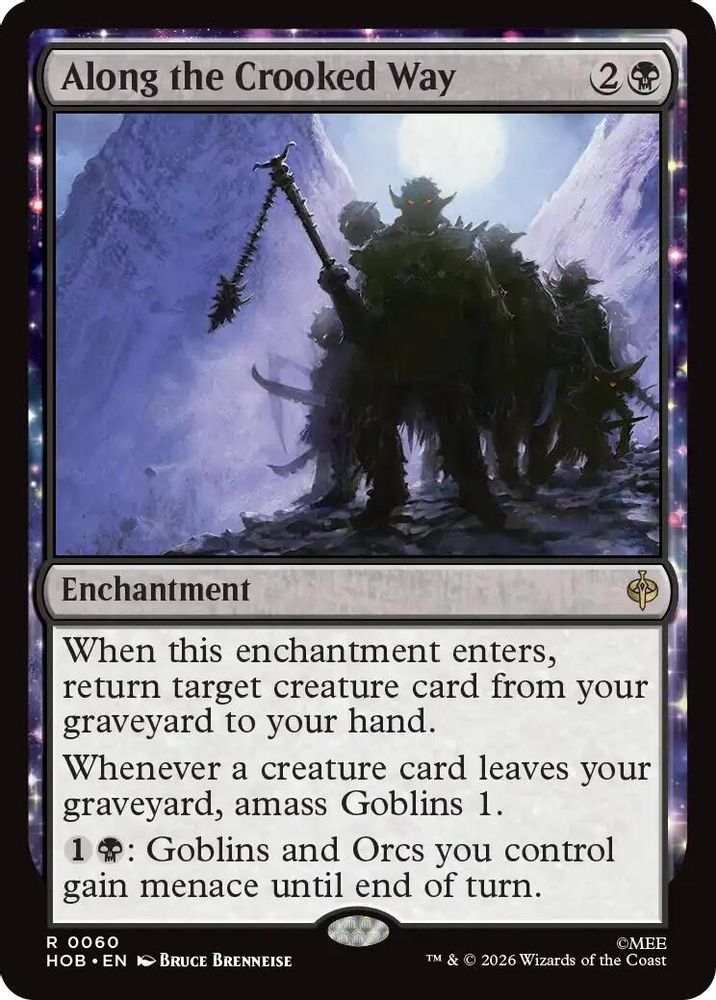 [FOIL] Along the Crooked Way #060 - RARE HOB - The Hobbit