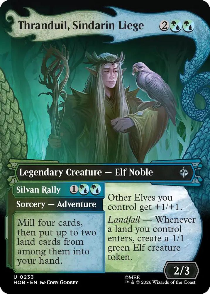 [FOIL] Thranduil, Sindarin Liege (Showcase) #233 - UNCOMMON HOB - The Hobbit
