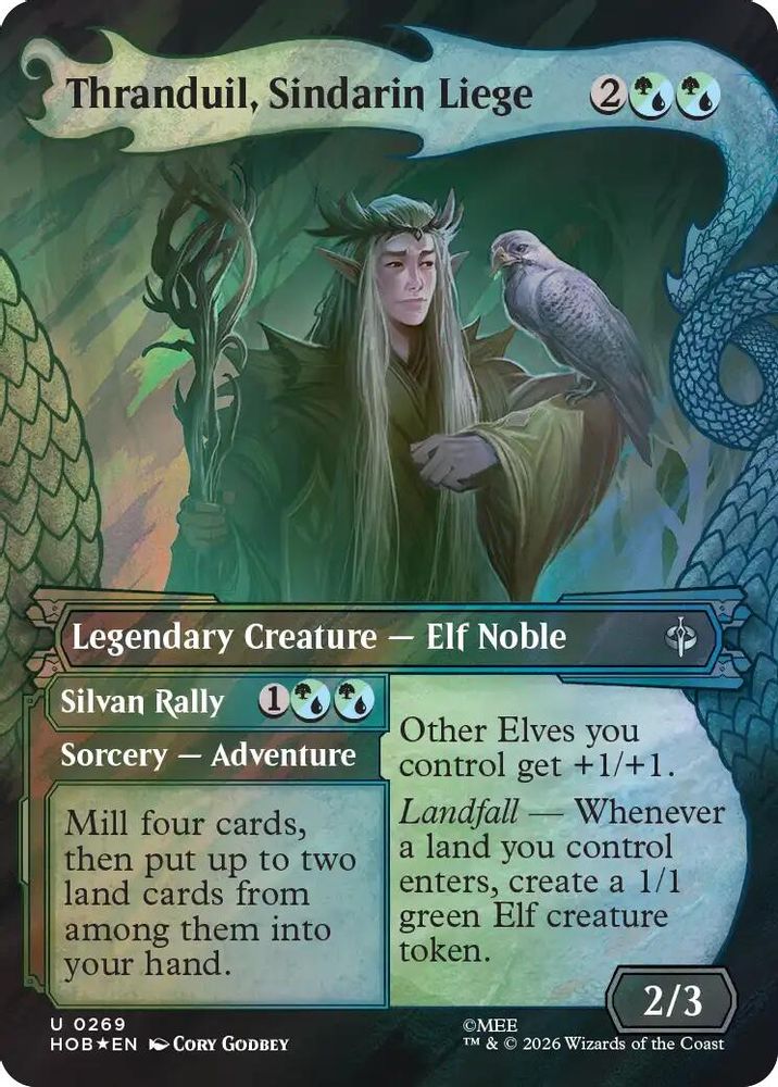 [FOIL] Thranduil, Sindarin Liege (Showcase) (Surge Foil) #269 - UNCOMMON HOB - The Hobbit