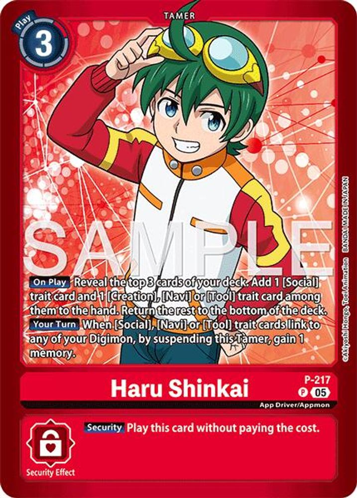 Haru Shinkai (P-217) - PROMO - LM-08 Digimon Limited Card Pack Final Crest