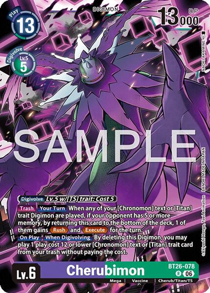 Cherubimon (BT26-078) Rare - Digimon Timeless Bonds