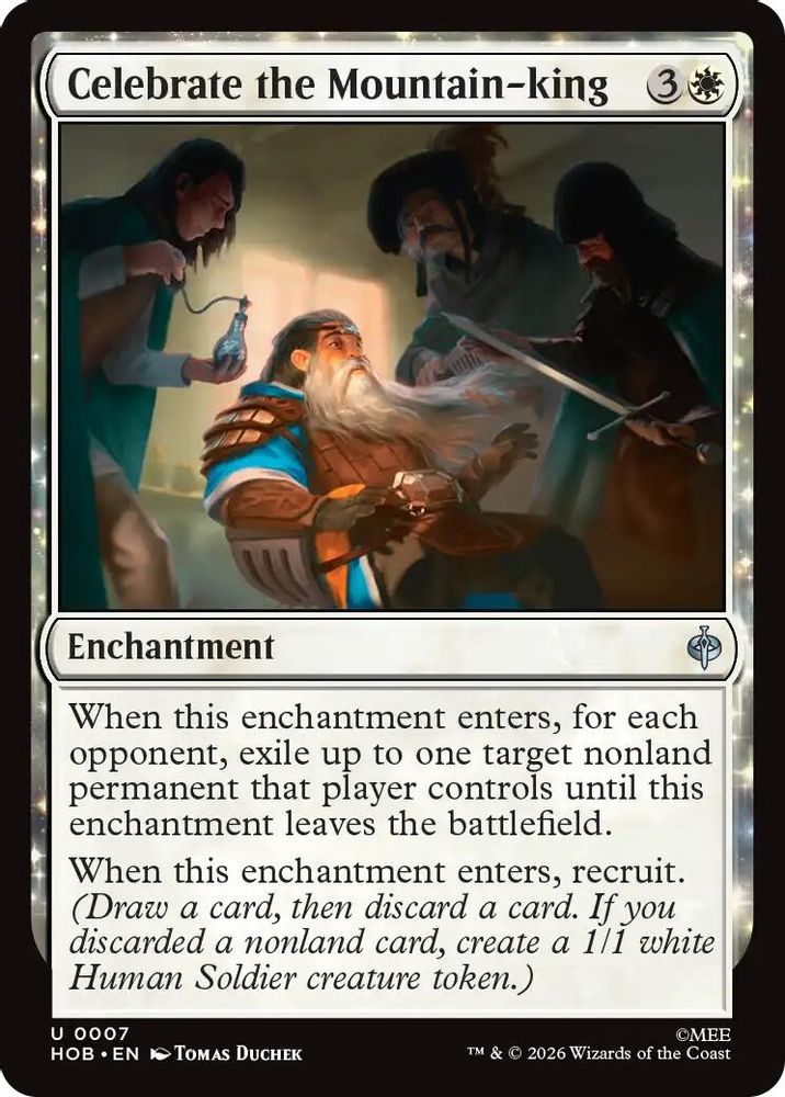 [FOIL] Celebrate the Mountain-king #007 - UNCOMMON HOB - The Hobbit