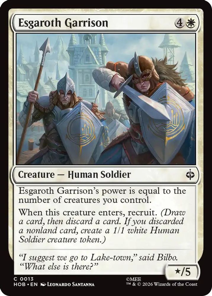 [FOIL] Esgaroth Garrison #013 - COMMON HOB - The Hobbit