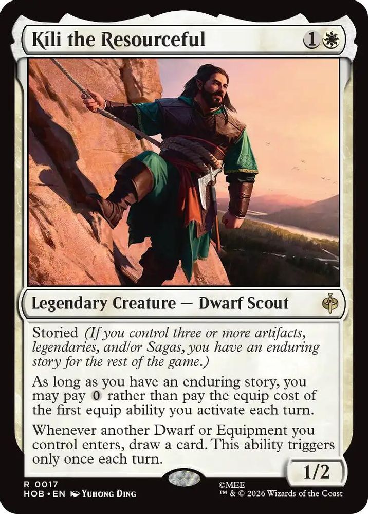 [FOIL] Kili the Resourceful #017 - RARE HOB - The Hobbit