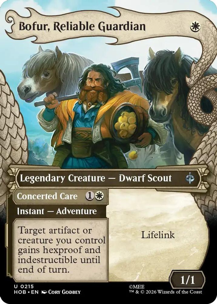 [FOIL] Bofur, Reliable Guardian (Showcase) #215 - UNCOMMON HOB - The Hobbit