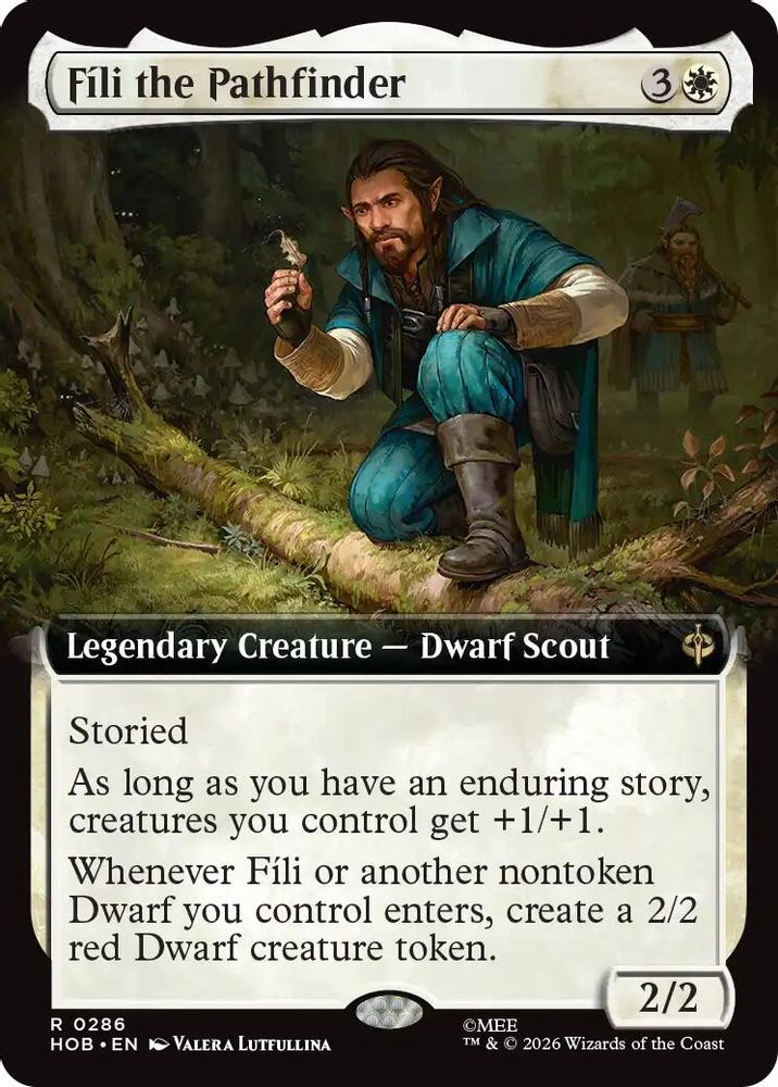 [FOIL] Fili the Pathfinder (Extended Art) #286 - RARE HOB - The Hobbit