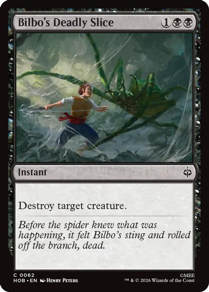 [FOIL] Bilbo's Deadly Slice #062 - COMMON HOB - The Hobbit