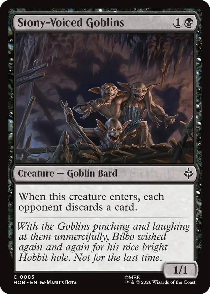[FOIL] Stony-Voiced Goblins #085 - COMMON HOB - The Hobbit