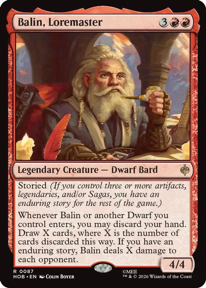 [FOIL] Balin, Loremaster #087 - RARE HOB - The Hobbit