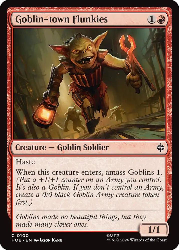 [FOIL] Goblin-town Flunkies #100 - COMMON HOB - The Hobbit