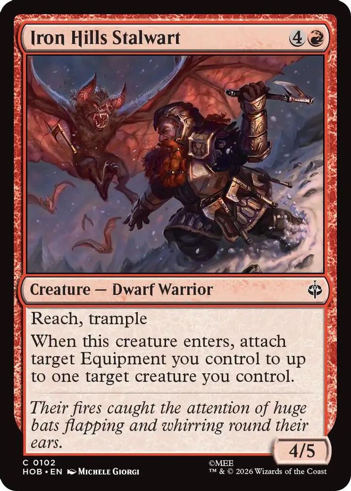 Iron Hills Stalwart #102 - COMMON HOB - The Hobbit