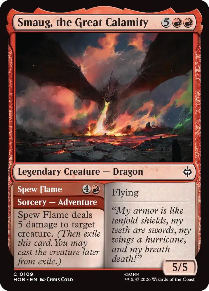 [FOIL] Smaug, the Great Calamity #109 - COMMON HOB - The Hobbit