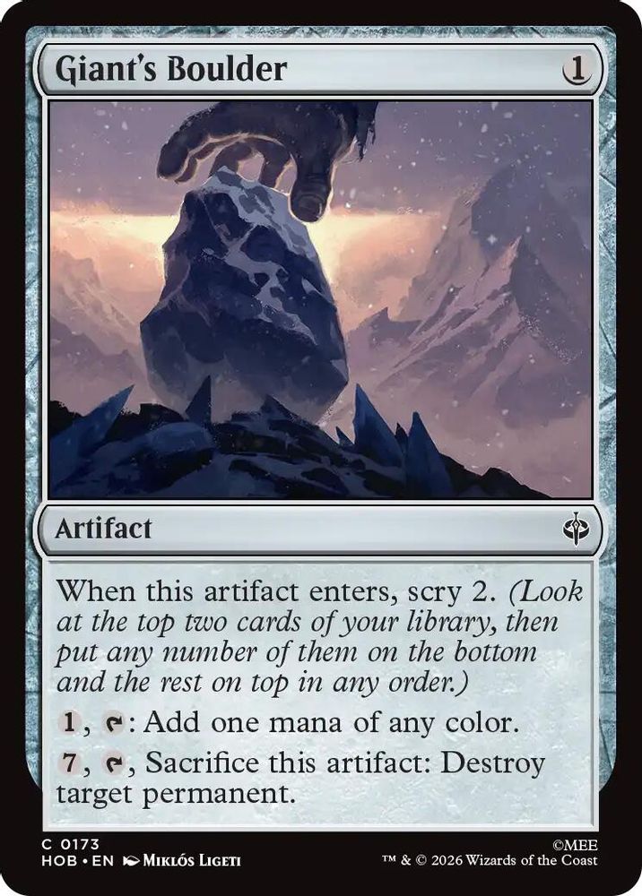 [FOIL] Giant's Boulder #173 - COMMON HOB - The Hobbit