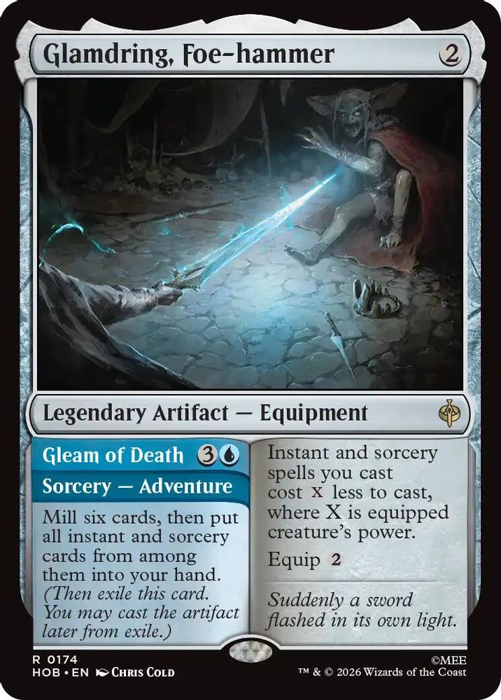 [FOIL] Glamdring, Foe-hammer #174 - RARE HOB - The Hobbit