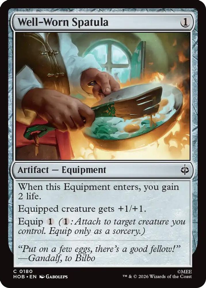 [FOIL] Well-Worn Spatula #180 - COMMON HOB - The Hobbit