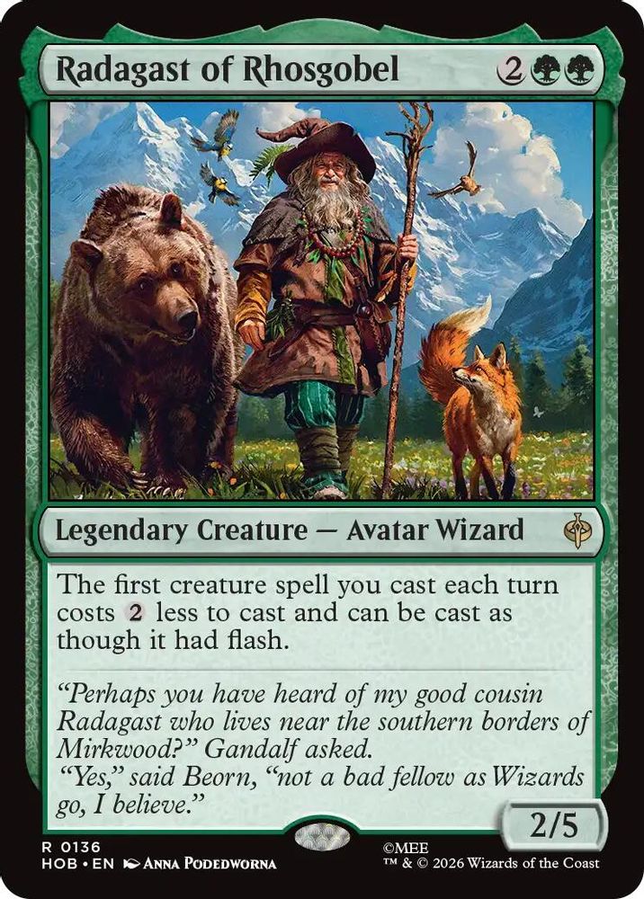 Radagast of Rhosgobel #136 - RARE HOB - The Hobbit