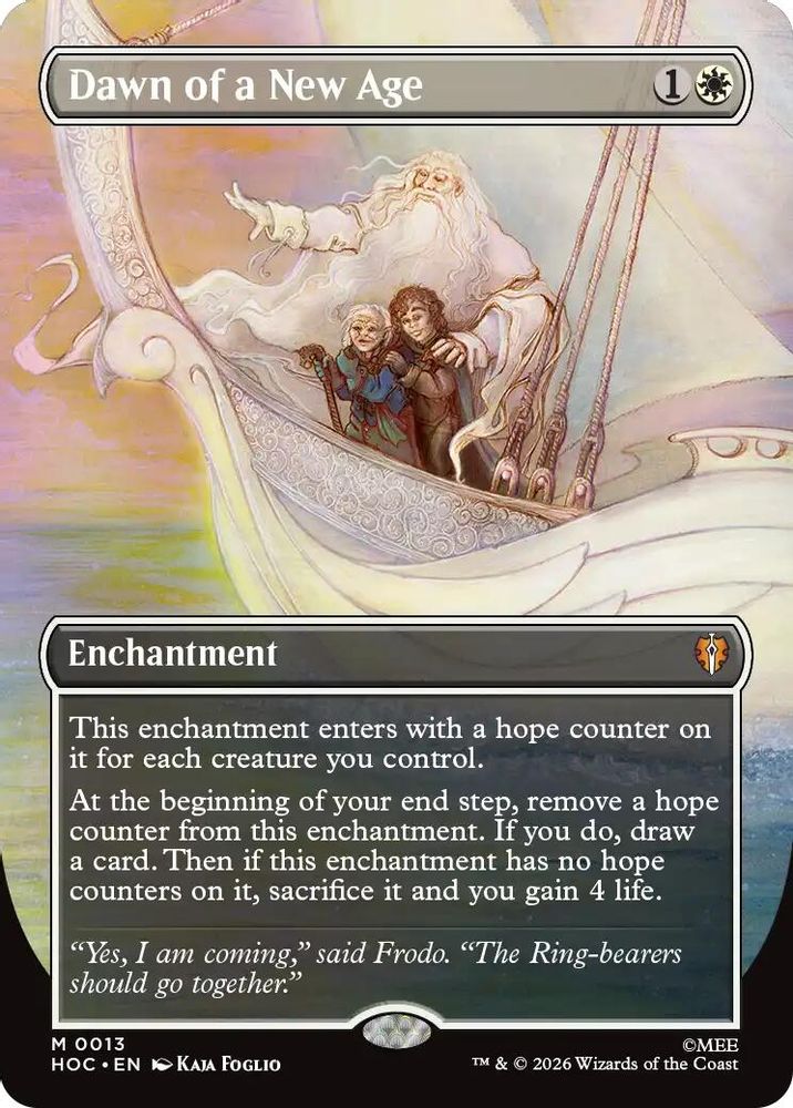[FOIL] Dawn of a New Age (Borderless) #013 - MYTHIC HOC - The Hobbit: Eternal-Legal