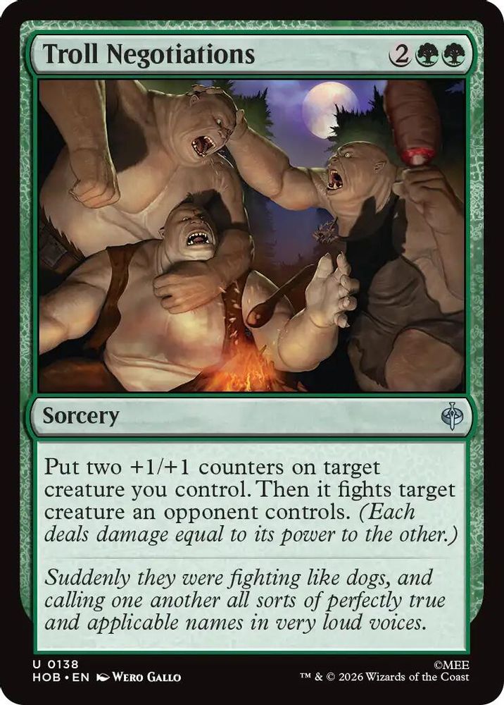 [FOIL] Troll Negotiations #138 - UNCOMMON HOB - The Hobbit