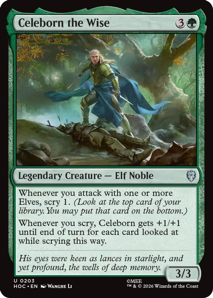 Celeborn the Wise #203 - UNCOMMON HOC - The Hobbit: Eternal-Legal