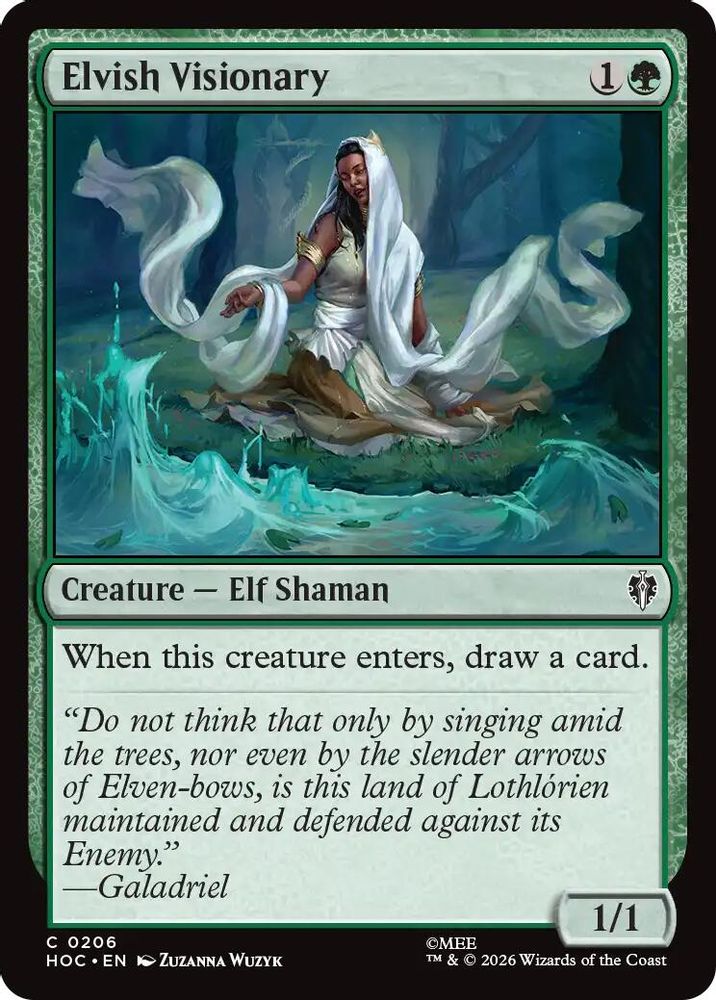 Elvish Visionary #206 - COMMON HOC - The Hobbit: Eternal-Legal
