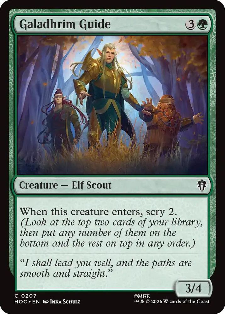 Galadhrim Guide #207 - COMMON HOC - The Hobbit: Eternal-Legal