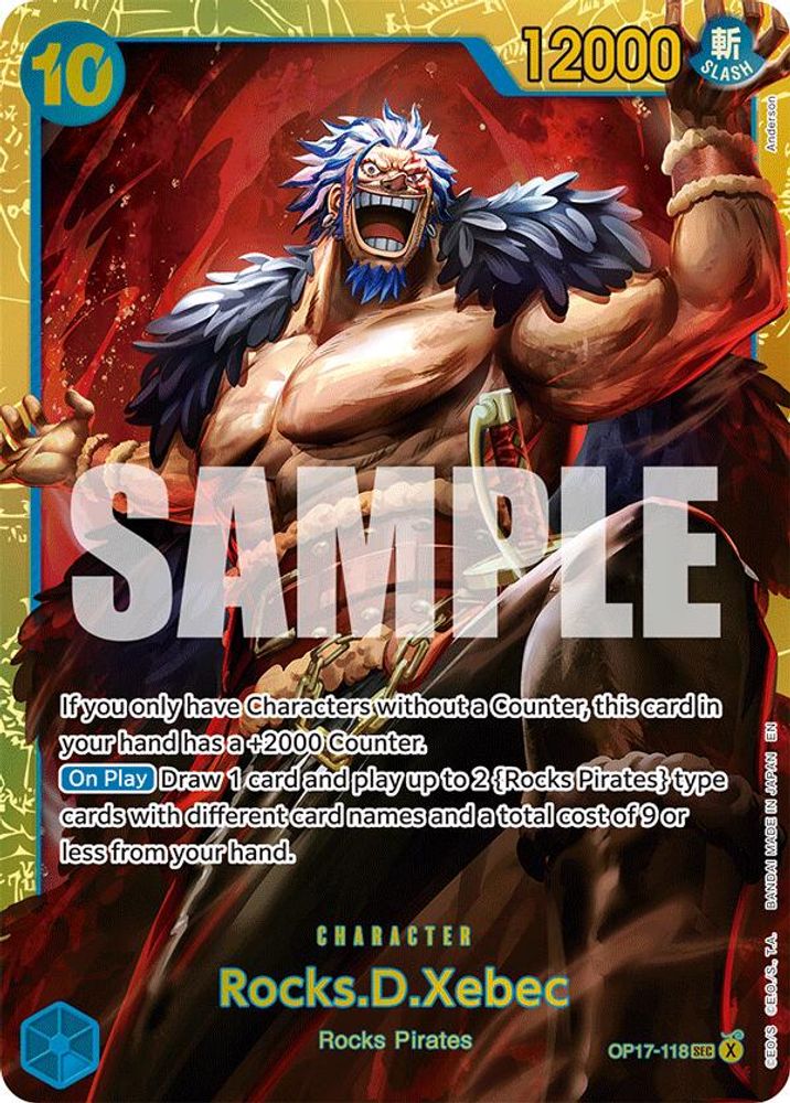 Rocks.D.Xebec - (OP17-118) - Secret Rare - One Piece OP17 The World's Strongest Warriors