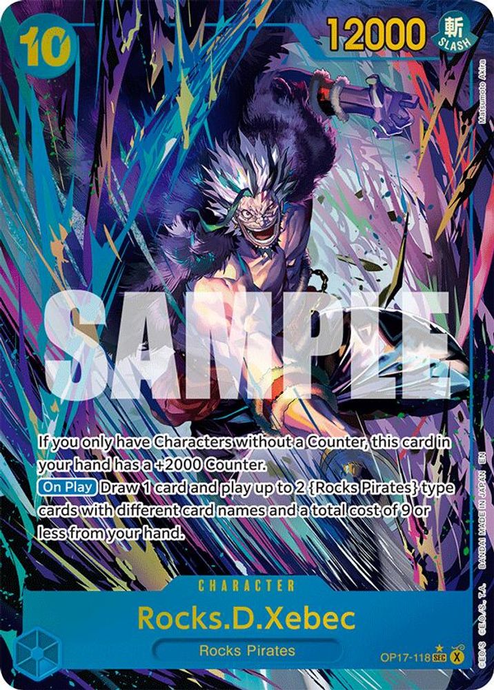 [ALTERNATE ART] Rocks.D.Xebec (118) (OP17-118) - Secret Rare - One Piece OP17 The World's Strongest Warriors