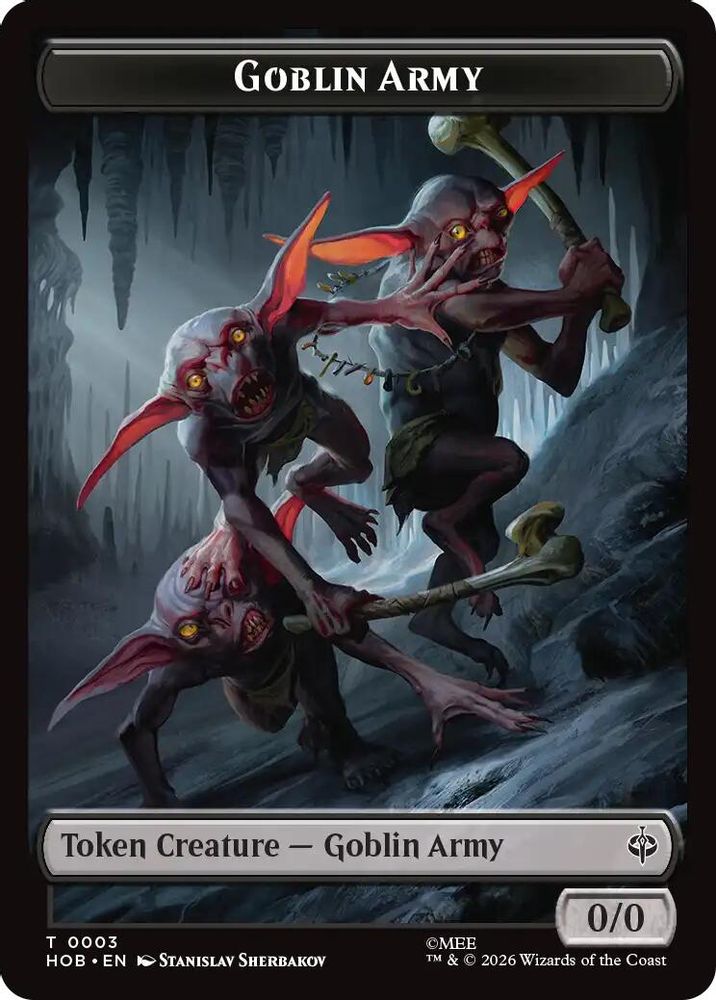 [FOIL] Goblin Army (0003) // Treasure (0012) Double-Sided Token #3 // 12 - TOKEN HOB - The Hobbit