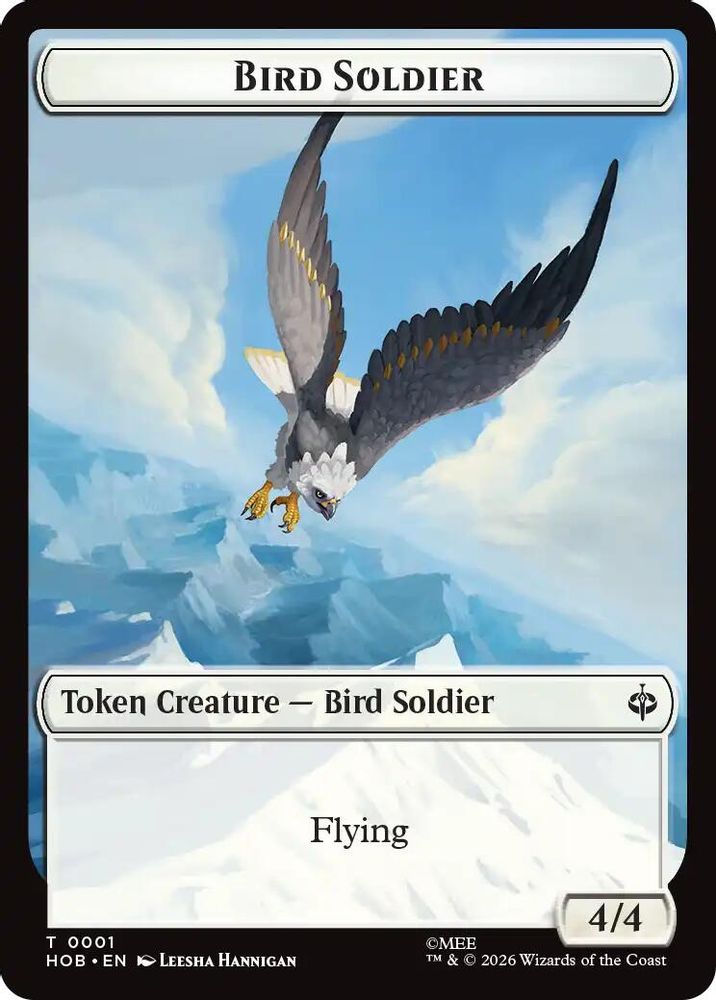 Bird Soldier // Axe Double-Sided Token #1 // 10 - TOKEN HOB - The Hobbit