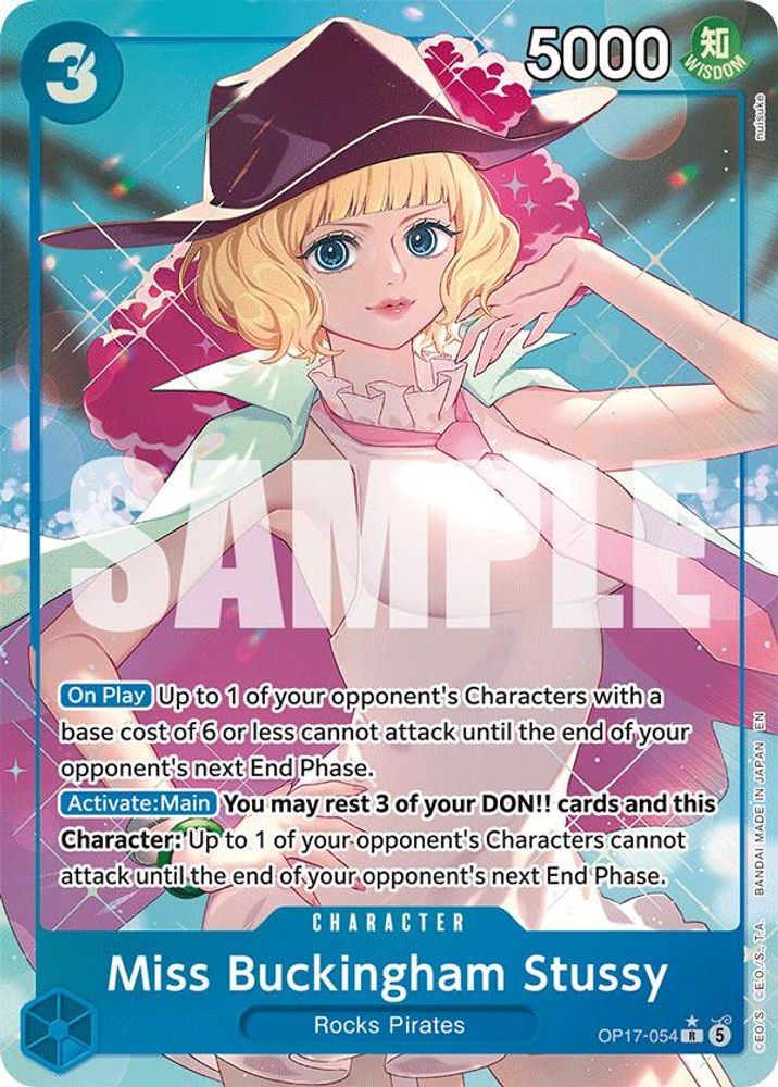 [ALTERNATE ART] Miss Buckingham Stussy (OP17-054) - Rare - One Piece OP17 The World's Strongest Warriors