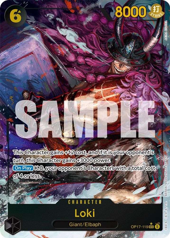[ALTERNATE ART] Loki (OP17-119) - Secret Rare - One Piece OP17 The World's Strongest Warriors
