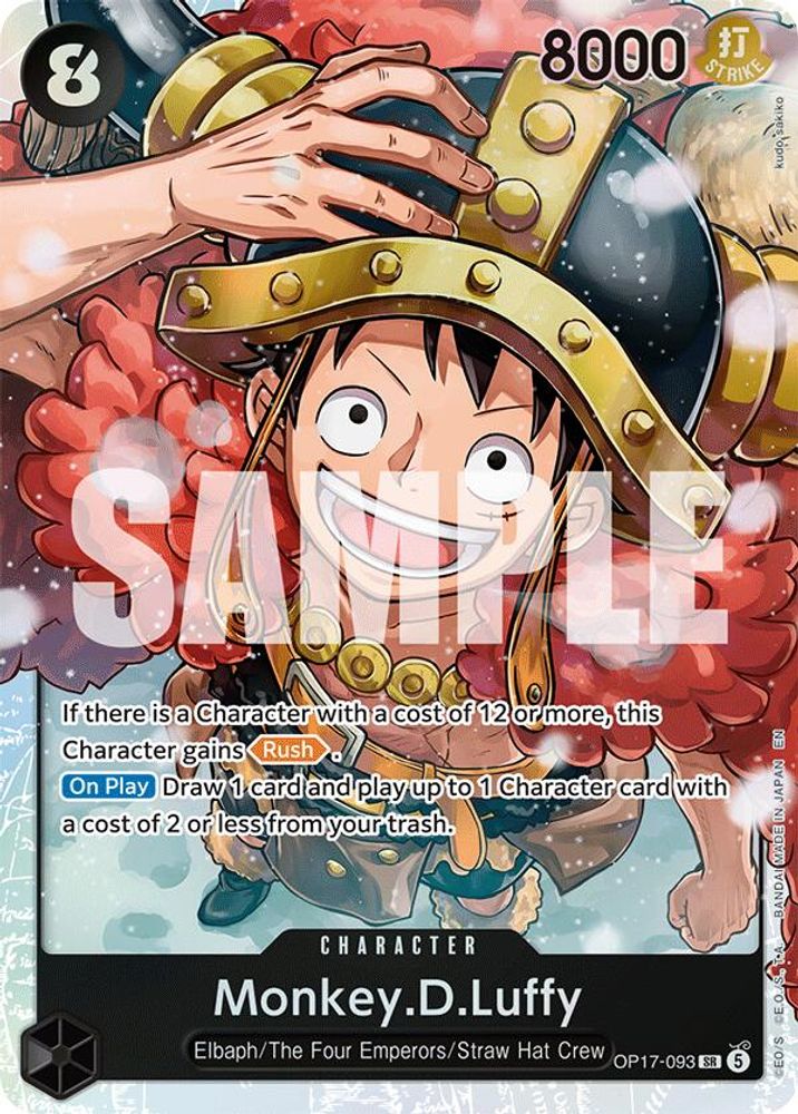 Monkey.D.Luffy (093) (OP17-093) - Super Rare - One Piece OP17 The World's Strongest Warriors