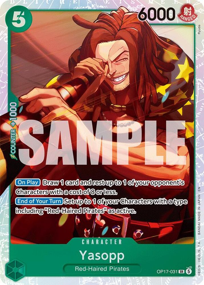 Yasopp (OP17-031) - Super Rare - One Piece OP17 The World's Strongest Warriors
