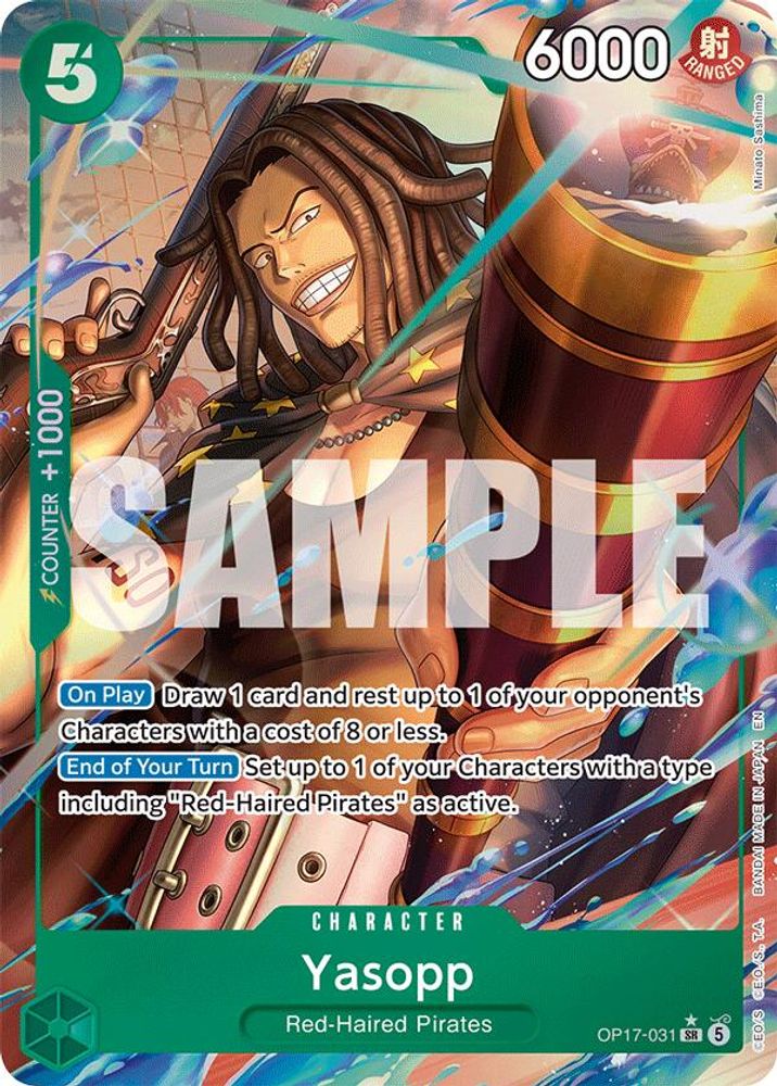 Yasopp (Alternate Art) -  (OP17-031) - Super Rare - One Piece OP17 The World's Strongest Warriors