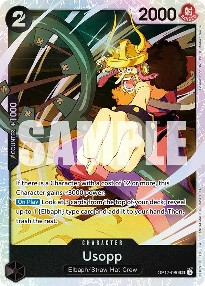 Usopp (OP17-080) - Super Rare - One Piece OP17 The World's Strongest Warriors