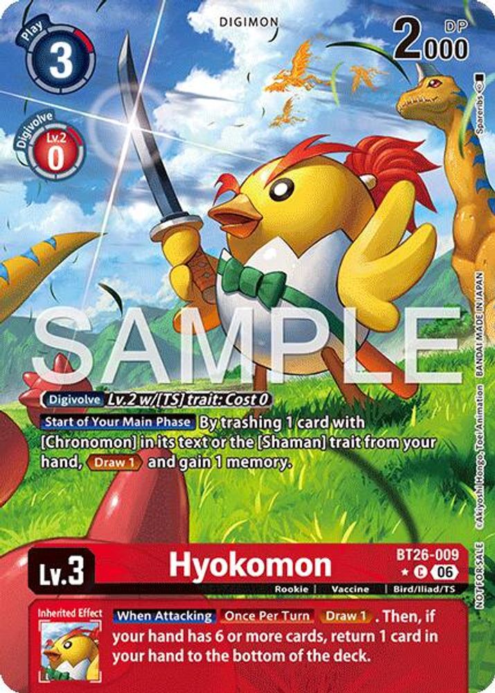[ALTERNATE ART] Hyokomon - (BT26-009) Common - Digimon Timeless Bonds