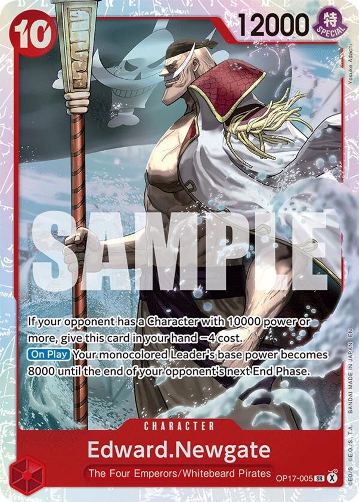Edward.Newgate (005) (OP17-005) - Super Rare - One Piece OP17 The World's Strongest Warriors